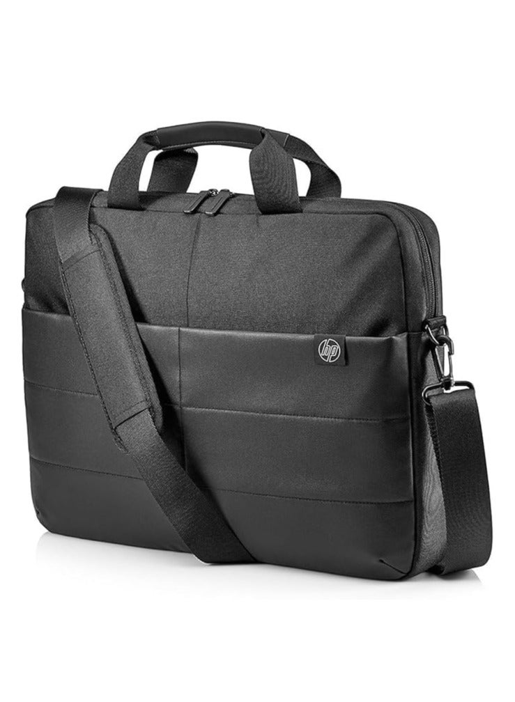 hp Classic 15.6" Water Resistant Laptop Bag 1FK07AA - Black - Image 1