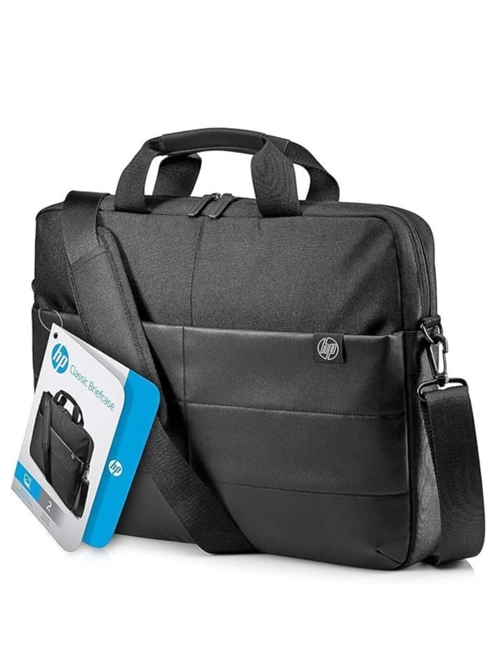 hp Classic 15.6" Water Resistant Laptop Bag 1FK07AA - Black - Image 5