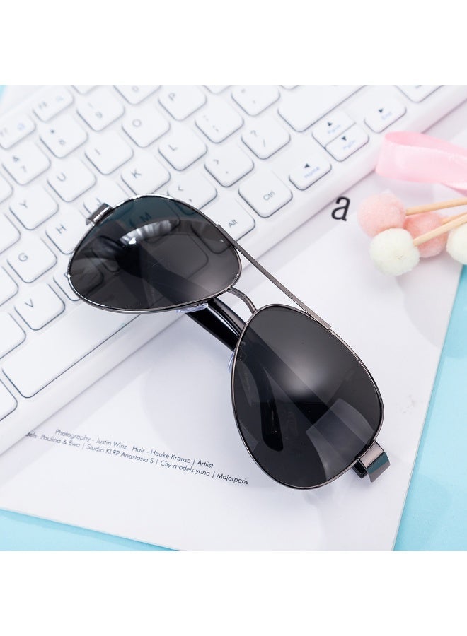 JESOU 6-in-1 Deluxe Gift Set: Sunglasses, Belt, Wallet, Keychain, Signature Pen, and Large Dial Quartz Watch - Image 4