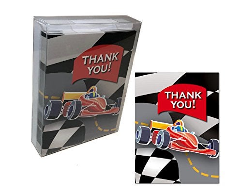 Stonehouse Collection | Race Car Thank You Note Card | 10 Boxed Cards & Envelopes | USA Made (Standard) - Image 1