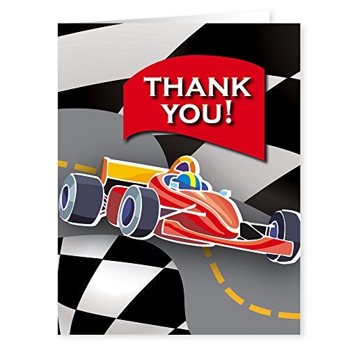 Stonehouse Collection | Race Car Thank You Note Card | 10 Boxed Cards & Envelopes | USA Made (Standard) - Image 2