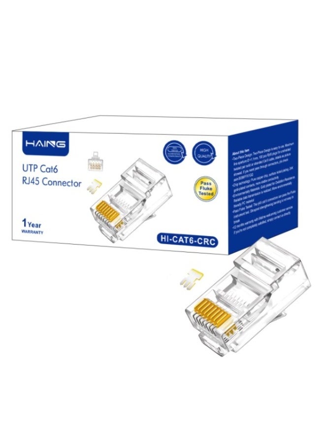 Haing UTP Cat6 RJ45 Connector 100pcs/box  - Image 1