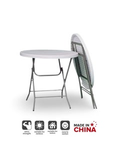 SunBoat Commerce 5-Piece folding dining furniture set [Outdoor & Indoor] 80cm table with four turquoise green chairs  - Image 3