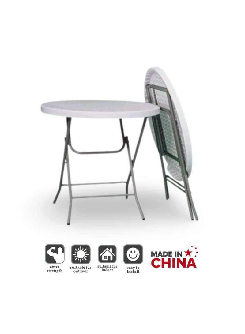 SunBoat Commerce 5-Piece folding dining furniture set [Outdoor & Indoor] 80cm table with four turquoise green chairs  - Image 3