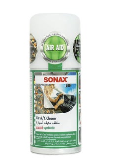 SONAX SONAX Premium Cleaning and Maintenance Products for Vehicle 6 pcs ,Air Aid Air Conditioner Cleaner Tyre Care Foam Gloss Shampoo Windscreen Wash Cleaning Brushes and Cloths  - Image 3