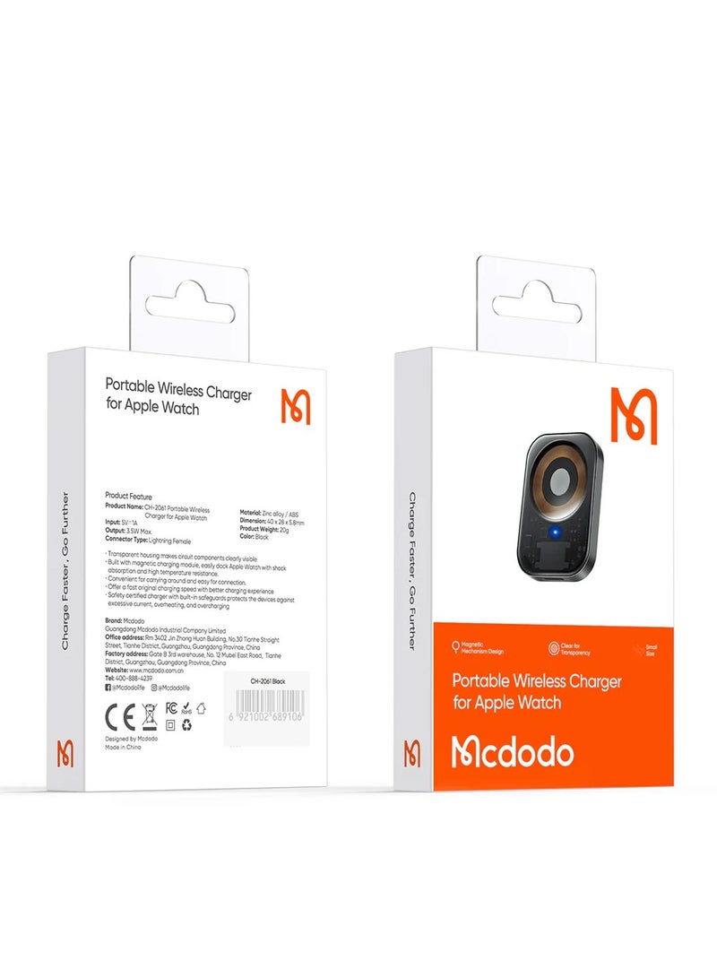 Mcdodo CH2061 Portable Wireless Charger For iOS Watch - Image 2