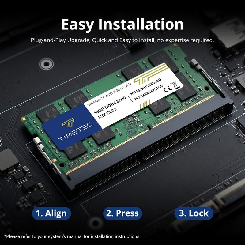 Premium 32GB Kit 2x16GB DDR4 3200MHz PC4-25600 SODIMM Laptop RAM 260-Pin 1.2V CL22 Non-ECC Unbuffered For Laptop Notebook Mini PC All-in-One - Image 5