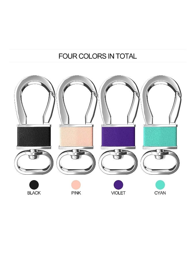 4 Pack Metal Carabiner Keychain Key Clip Hook, Key Rings Key Chain Ring Holder Organizer for Car Key Finder - Image 4