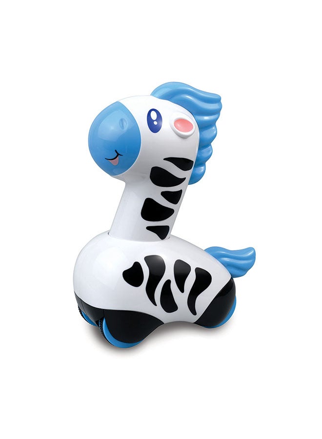 Happy Kids Little Learners Press And Go Animals - Zooming Action, Rubberized Wheels, Works On Hard Floor And Carpet, 12M+ - Image 2