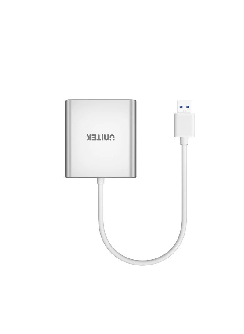 UNITEK USB 3.0 3-Port Memory Card Reader  - Image 3