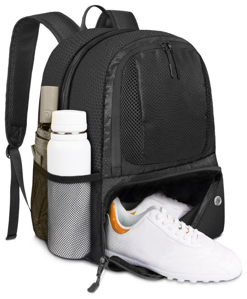 YOREPEK Soccer Backpack, Lightweight Soccer Bag with Ball Holder for Mens Womens, Water resistant Sport Equipment Bags Fit Basketball Volleyball Football Accessories to Match Training - Image 1