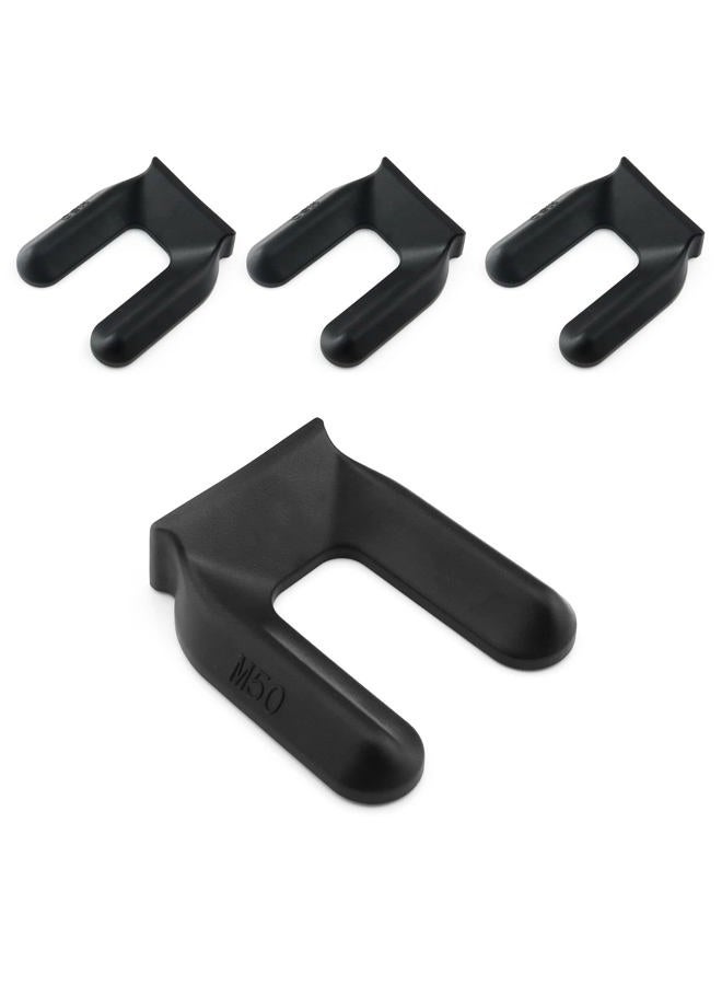 DGHAOP 4pcs Furniture Wheel Caster Cups Rubber Non-Slip Foot Mats M50 Caster Cups Keeps Bed and Furniture from Sliding Bed Caster Stopper - Image 1