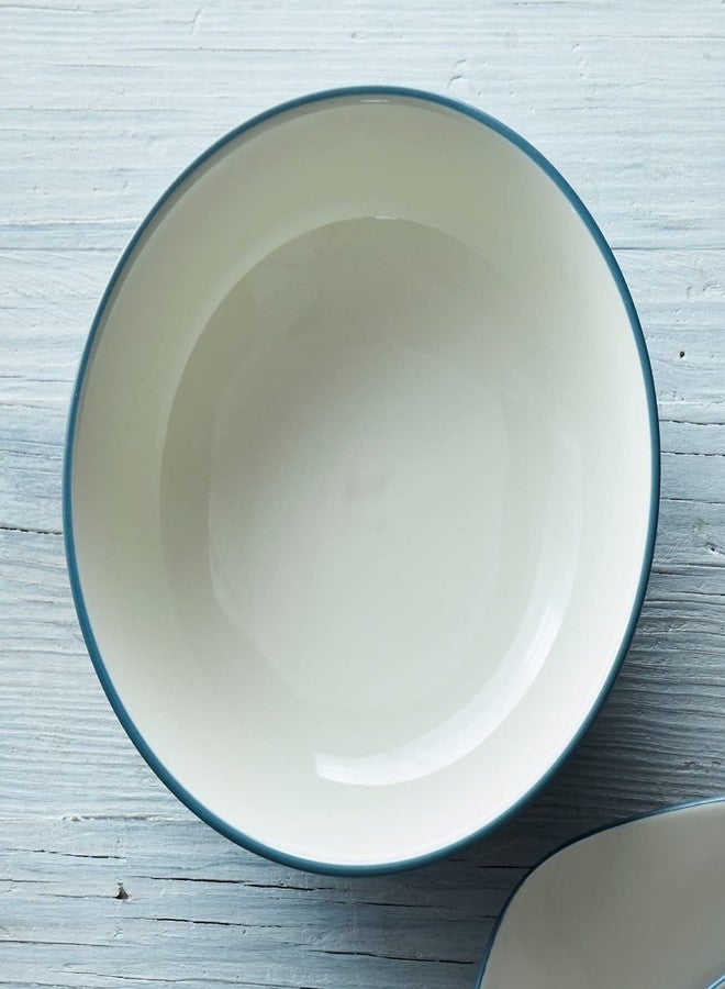 Noritake Colorwave Blue Set of 4 Coupe Cereal Bowls, 7", 27 oz. - Image 4
