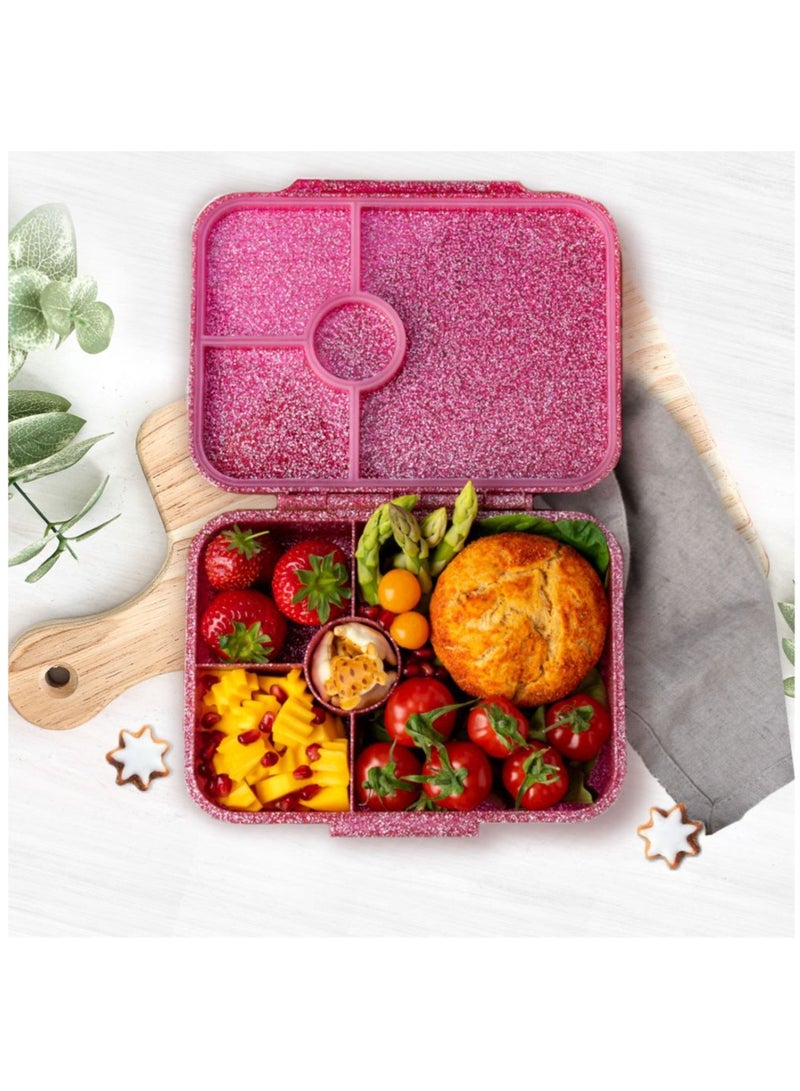 ESSEN Tritan Bento Lunch Box for Kids Girls - Pink Glitter Unicorn - Image 5