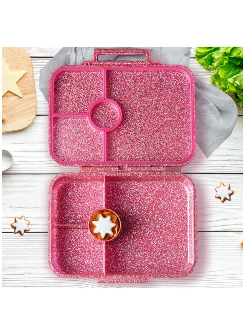 ESSEN Tritan Bento Lunch Box for Kids Girls - Pink Glitter Unicorn - Image 4
