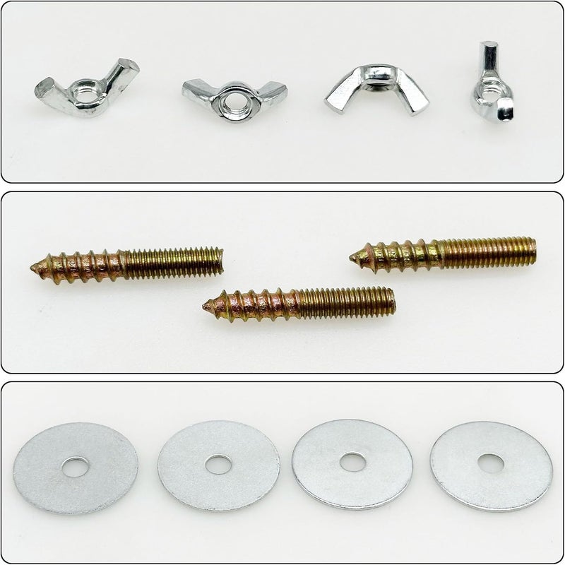 Allazone Bird Cage Screws, Bird Perch Screws, Nuts and Make Bird Perches, Stand Platform Accessories for Fixing Pet Cage, Playground Perch, Food Feeder (30, 3cm(1.18inch)) - Image 5