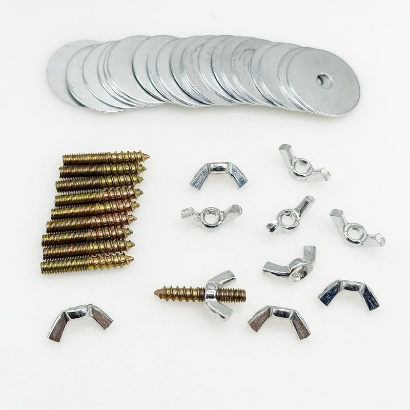 Allazone Bird Cage Screws, Bird Perch Screws, Nuts and Make Bird Perches, Stand Platform Accessories for Fixing Pet Cage, Playground Perch, Food Feeder (30, 3cm(1.18inch)) - Image 4