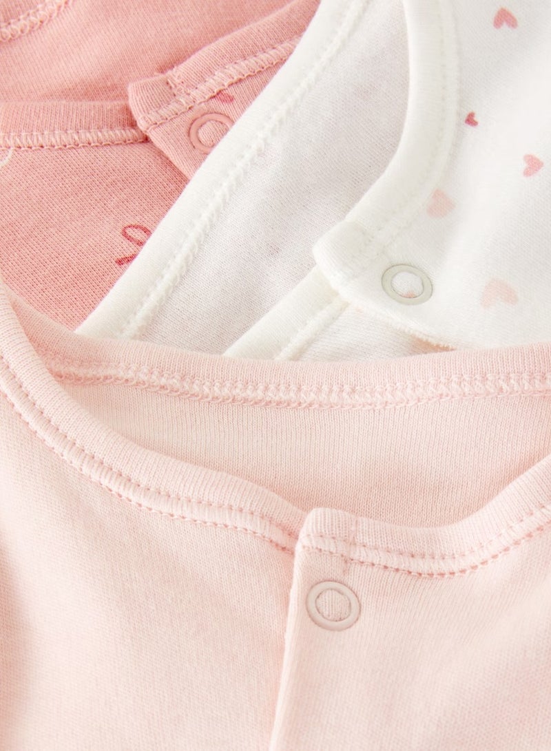 PRIMARK 3pk Long Sleeve Sleepsuits - Image 3