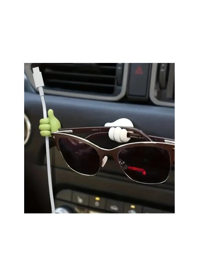 Generic Hand-Shaped Rubber Hooks For Cable & Power Cord Organization  - Image 3