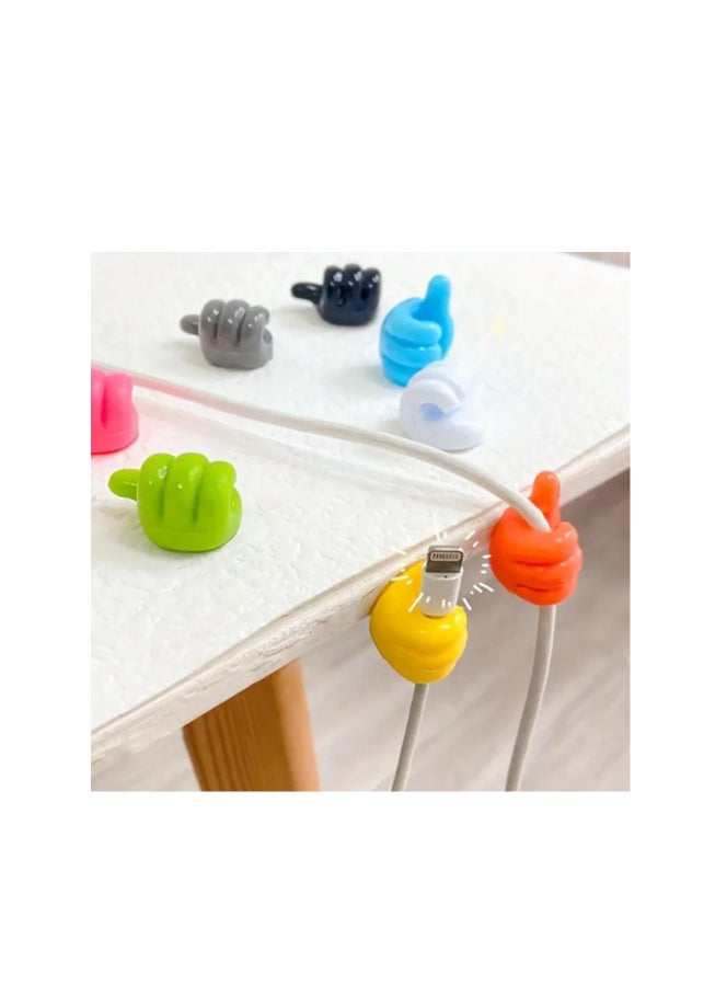 Generic Hand-Shaped Rubber Hooks For Cable & Power Cord Organization  - Image 4