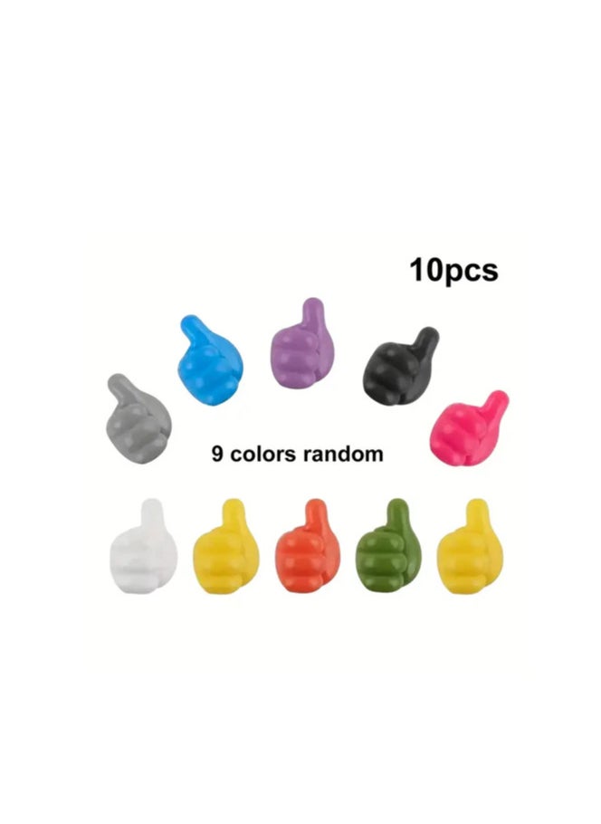Generic Hand-Shaped Rubber Hooks For Cable & Power Cord Organization  - Image 5