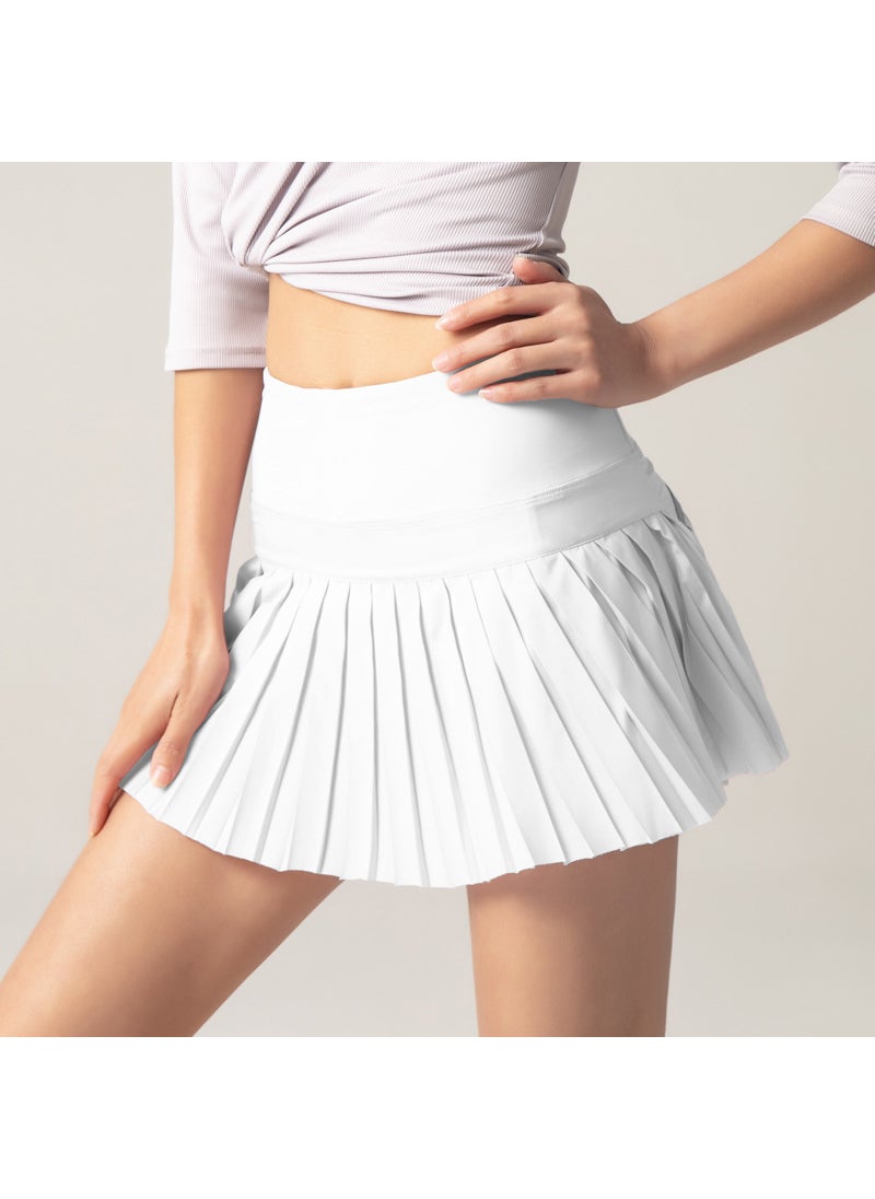 Sporty Tennis Skort Womens Running Shorts Breathable Quick Dry Fitness Mini Skirt Summer Outdoor Activities Gymwear Light Blue  - Image 3