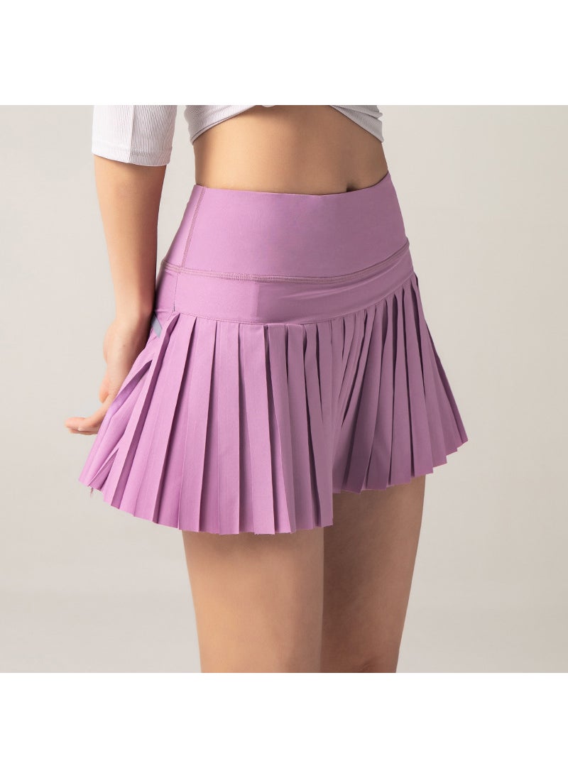 Sporty Tennis Skort Womens Running Shorts Breathable Quick Dry Fitness Mini Skirt Summer Outdoor Activities Gymwear Light Blue  - Image 5