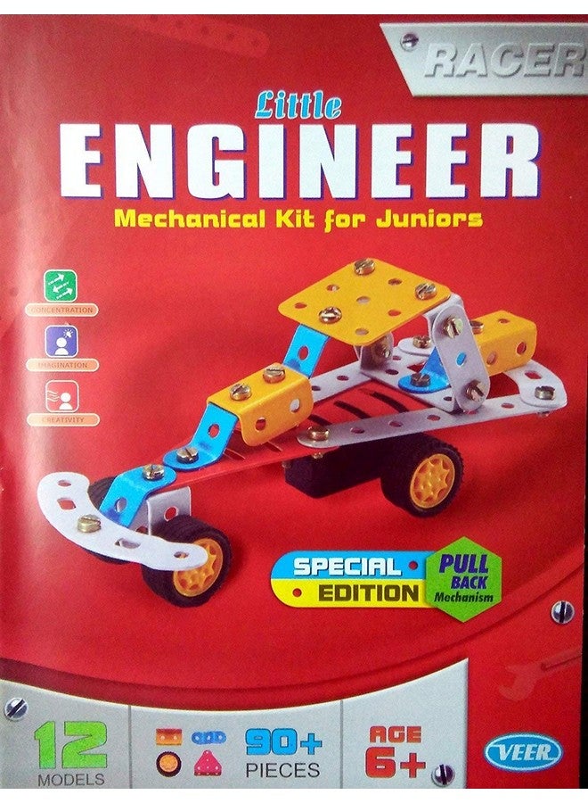 Nabhya Alloy Steel Engineer Racer Mechanical Kit 12 Models-90+ Pieces Educational Toys for Juniors - Multicolor (Age 5 to 12) - Image 2
