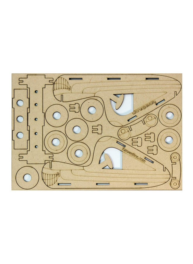 فنفينشين سيارة فنفنشن - نموذج تلوين ثلاثي الأبعاد (عبوة من 6 قطع) - منظم مكتب وحامل أقلام - لعبة ألغاز ثلاثية الأبعاد لتعلم العلوم والرياضيات والهندسة والتكنولوجيا - مجموعة فنية وتلوين ورسم للأطفال - هدية عيد ميلاد، مجموعة حفلات اصنعها بنفسك للأطفال - Image 5