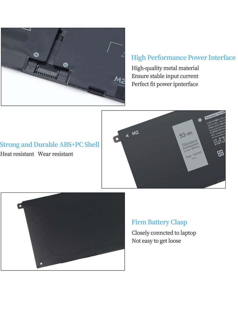 Zexen 15V 53Wh Laptop battery compatible for Dell H5CKD 07T8CD 0TXD03 TXD03 Inspiron 5300 5301 5401 5402 5408 5409 5501 5502 5508 5509 - Image 3