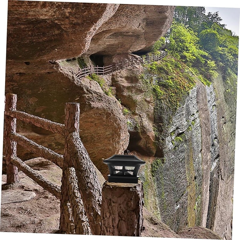 VALICLUD Outdoor Solar Post Cap Light Warm White Cool White LED Garden Fence Patio Decoration Weatherproof - Image 4