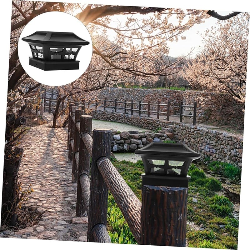 VALICLUD Outdoor Solar Post Cap Light Warm White Cool White LED Garden Fence Patio Decoration Weatherproof - Image 5
