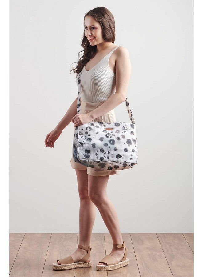 ميزون دي هيرمين حقيبة يد Maison d' Hermine من القماش القطني، حقيبة كروس بودي، حقيبة كتف للنساء والرجال، حقيبة تسوق للسفر، حقيبة كتف للاستخدام اليومي، متعددة الجيوب، بسحاب (Cheeta) - Image 3