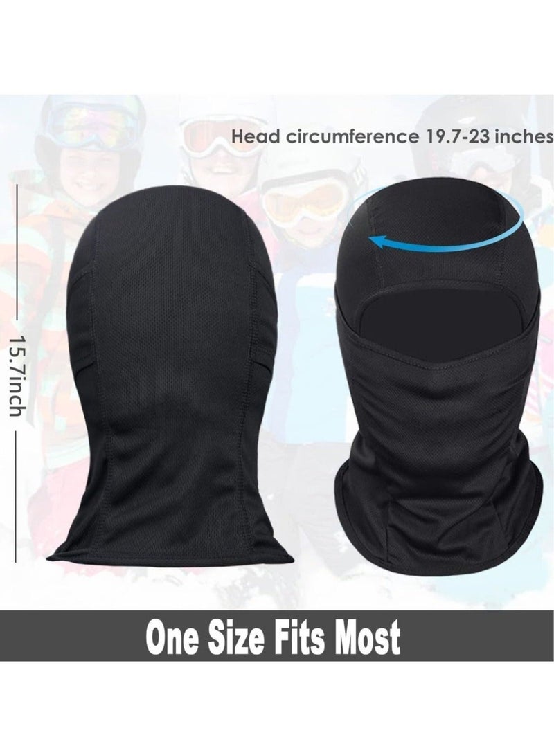 Breathable Full Face Mask for Skiing, Motorcycle, Running, and UV Protection – Lightweight & Durable - Image 3