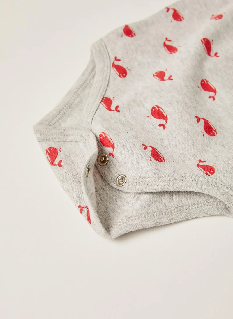 زيبي 5 Bodysuits for Baby Boys 'The Sea', Multicoloured