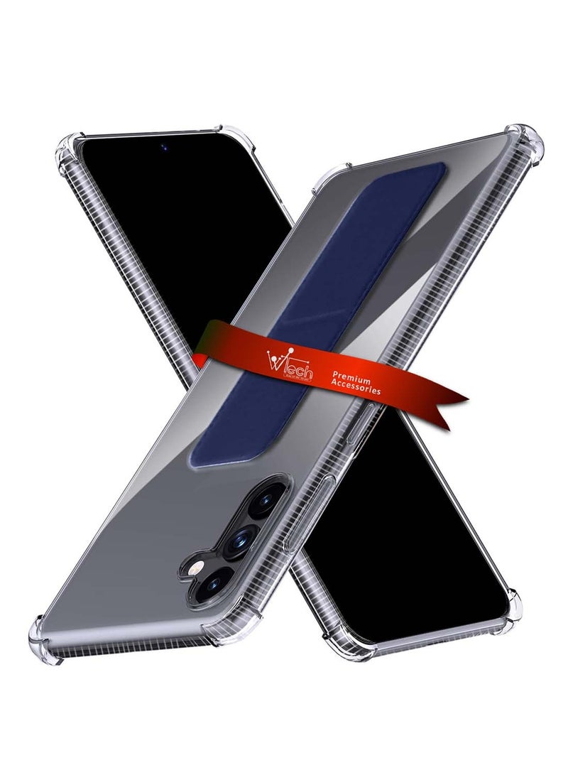 Wtech Samsung Galaxy A56 5G 2025 / Samsung Galaxy A36 5G 2025 TPU Hand Grip Air Pillow Case Cover - Navy Blue - Image 1