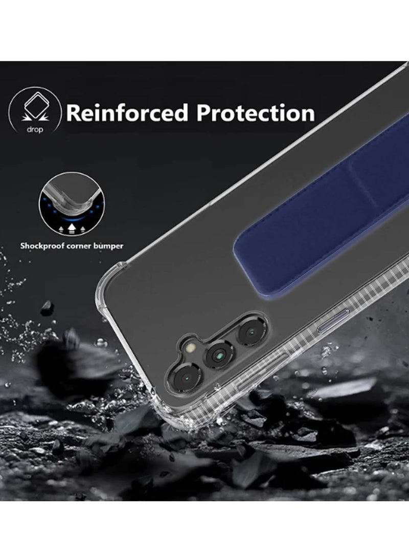 Wtech Samsung Galaxy A56 5G 2025 / Samsung Galaxy A36 5G 2025 TPU Hand Grip Air Pillow Case Cover - Navy Blue - Image 4