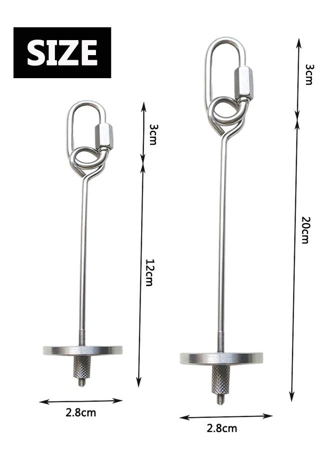 وهاواي 2pcs Stainless steel parrot fruit and vegetable stick holder - bird feeding toy, foraging toy, treatment string - Image 2