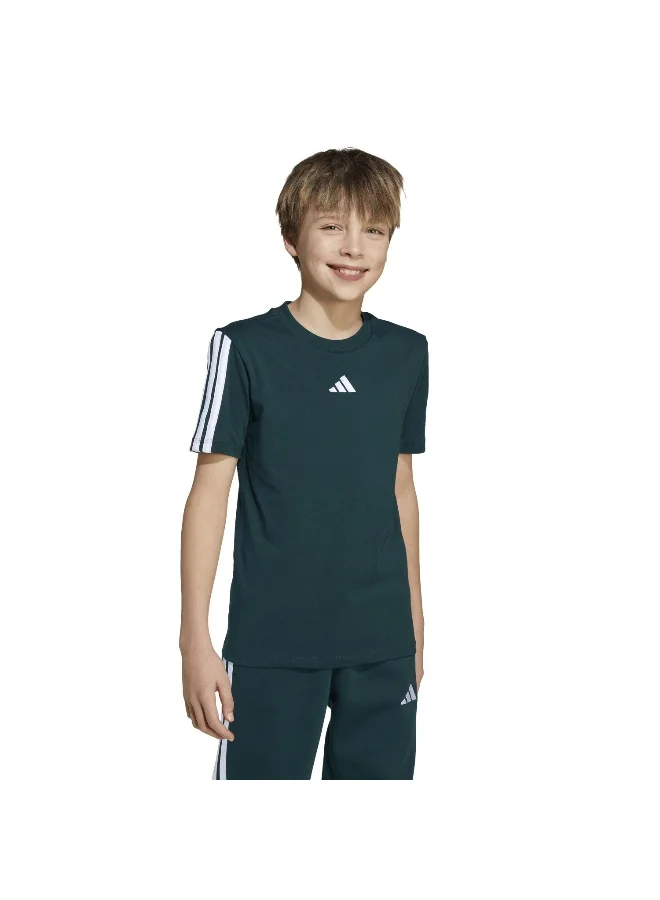 Adidas J 3S Tee 160 Green Training T-Shirts For Junior 7-8Y