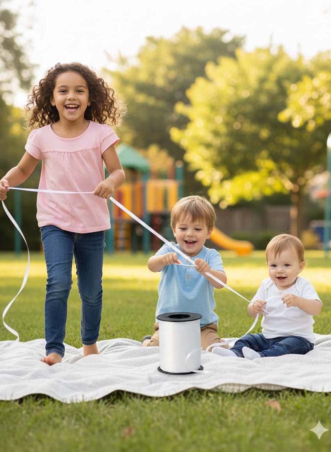 Ciao Balloon Curling Ribbon 0.5 cm x 500 Yards White – Strong Balloon String for Gift Wrapping, Crafts & Party Decorations - Image 2