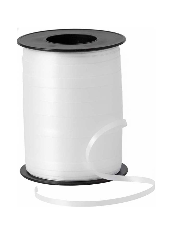 Ciao Balloon Curling Ribbon 0.5 cm x 500 Yards White – Strong Balloon String for Gift Wrapping, Crafts & Party Decorations - Image 1