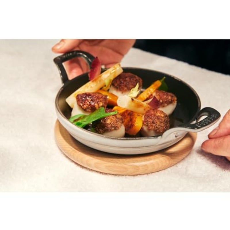 STAUB Magnetic Trivet, Cast Iron, Wood, 15 cm x 11 cm - Image 5