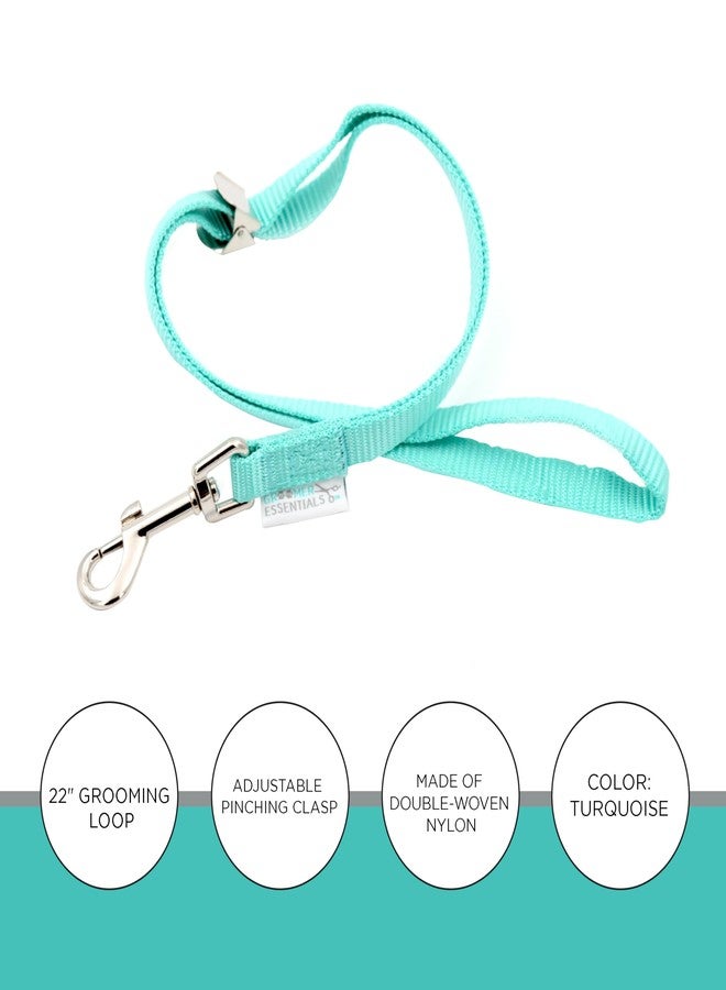 GROOMER ESSENTIALS 22" Grooming Loops in Turquoise - Secure and Stylish Restraints for Pet Grooming - Set of Essential Tools for Professional and Home Grooming - Image 2