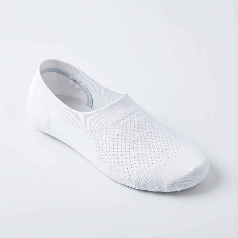 Women No Show Socks Cotton Mesh Breathable Non Slip Hidden Liner Socks - Image 3