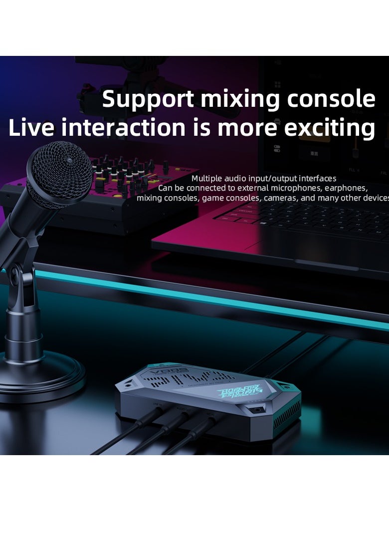 PIVA VD05 Power Adapter Captures high-quality video and provides high-speed transmission without delay Built-in fan for multiple heat dissipation ensures long-term stable live streaming