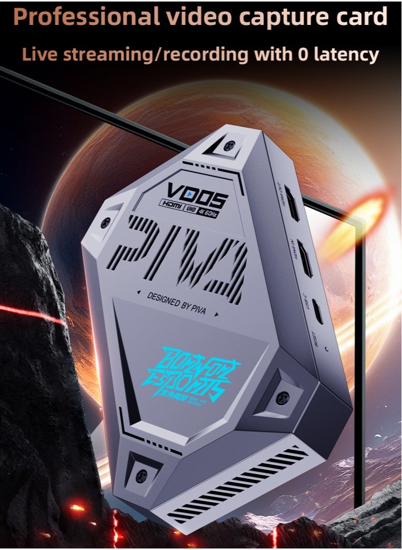 PIVA VD05 Power Adapter Captures high-quality video and provides high-speed transmission without delay Built-in fan for multiple heat dissipation ensures long-term stable live streaming