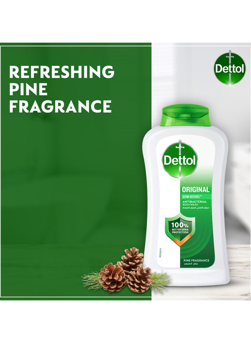 Dettol Original Shower Gel & Body Wash Pine Scent 250+500ml - Image 5