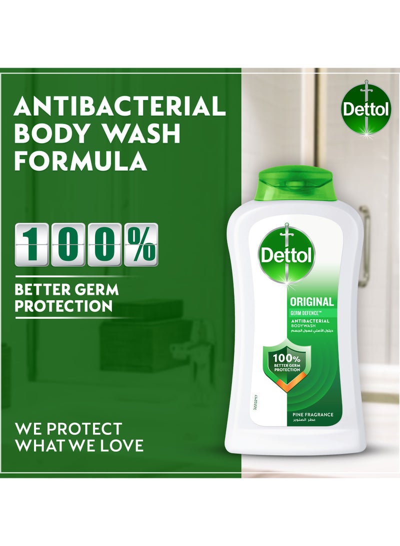 Dettol Original Shower Gel & Body Wash Pine Scent 250+500ml - Image 2