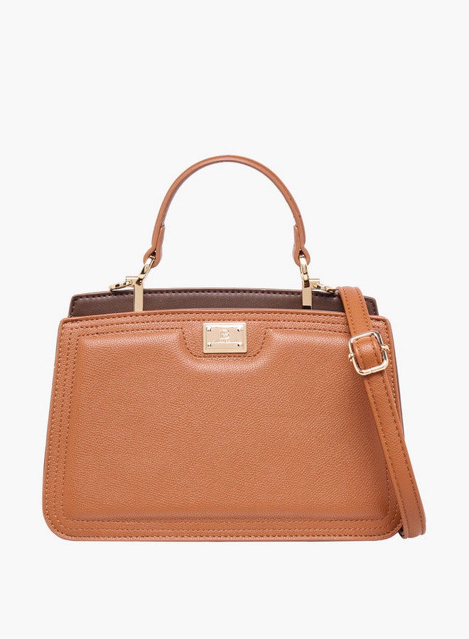 Flora Bella By Shoexpress Solid Crossbody Bag with Detachable Shoulder Strap and Top Handle  - Image 1