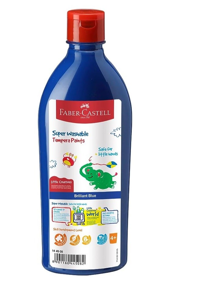 زجاجة طلاء تمبرا جاهزة للخلط باللون الأزرق